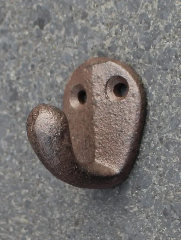 Kapstokhaak Eenvoudig, Bruin, Gietijzer KH1704