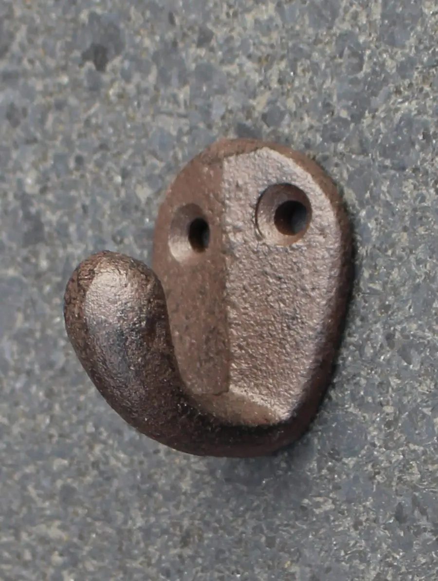 Kapstokhaak Eenvoudig, Bruin, Gietijzer KH1704
