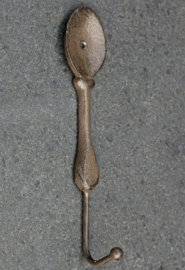 Kapstokhaak Lepel, Bestek, Gietijzer, Bruin KH1733C