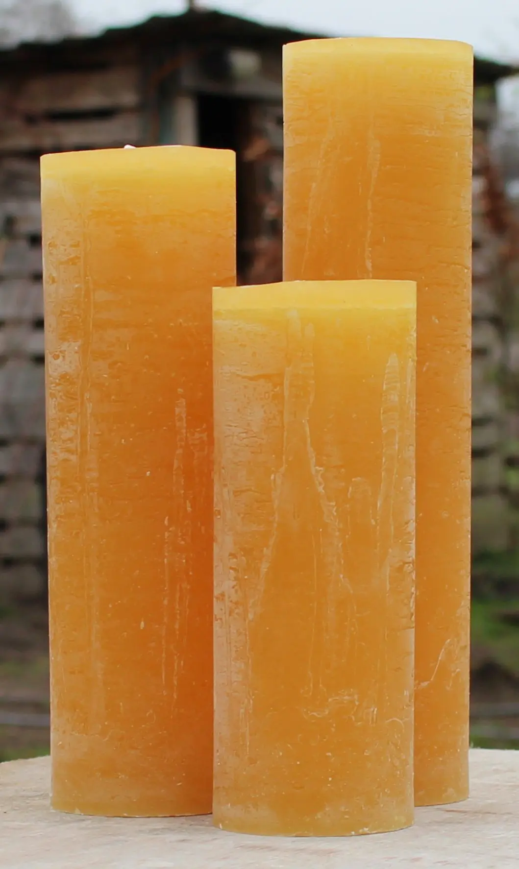 Krulkaarsen, Bika Kaarsen, set van 3, Oker 333121 - Afbeelding 3