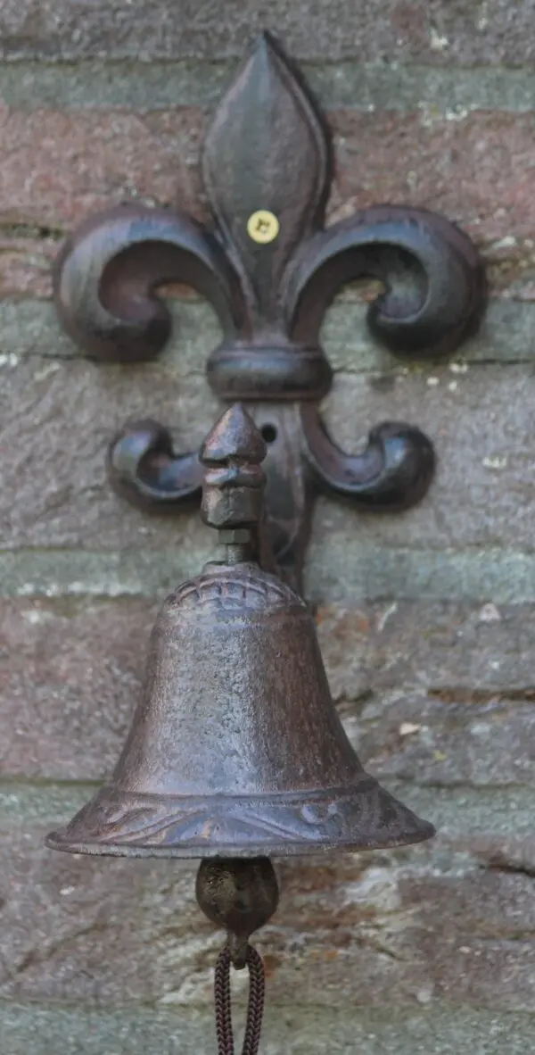 Deurbel Franse Lelie, Gietijzer DB223