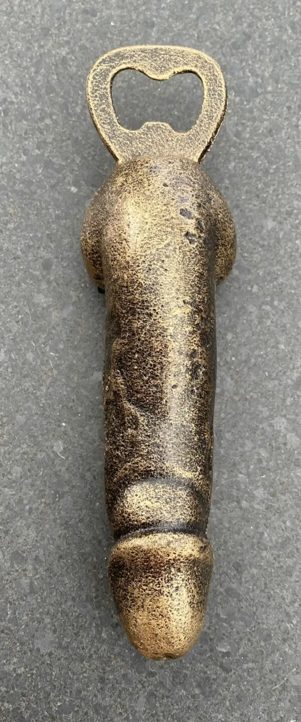 Flesopener penis, piemel, gietijzer FG579 - Afbeelding 2
