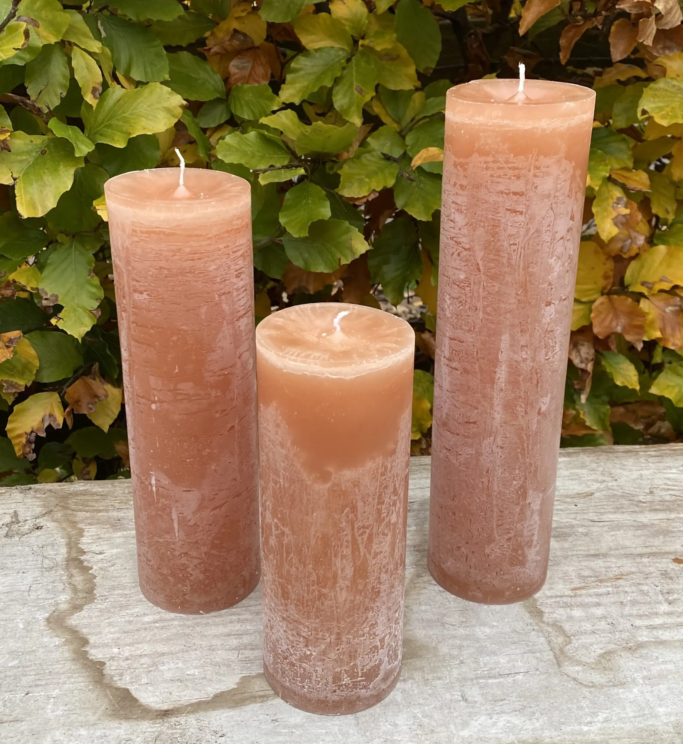 Krulkaars, Bika Kaarsen, set van 3, Karamel