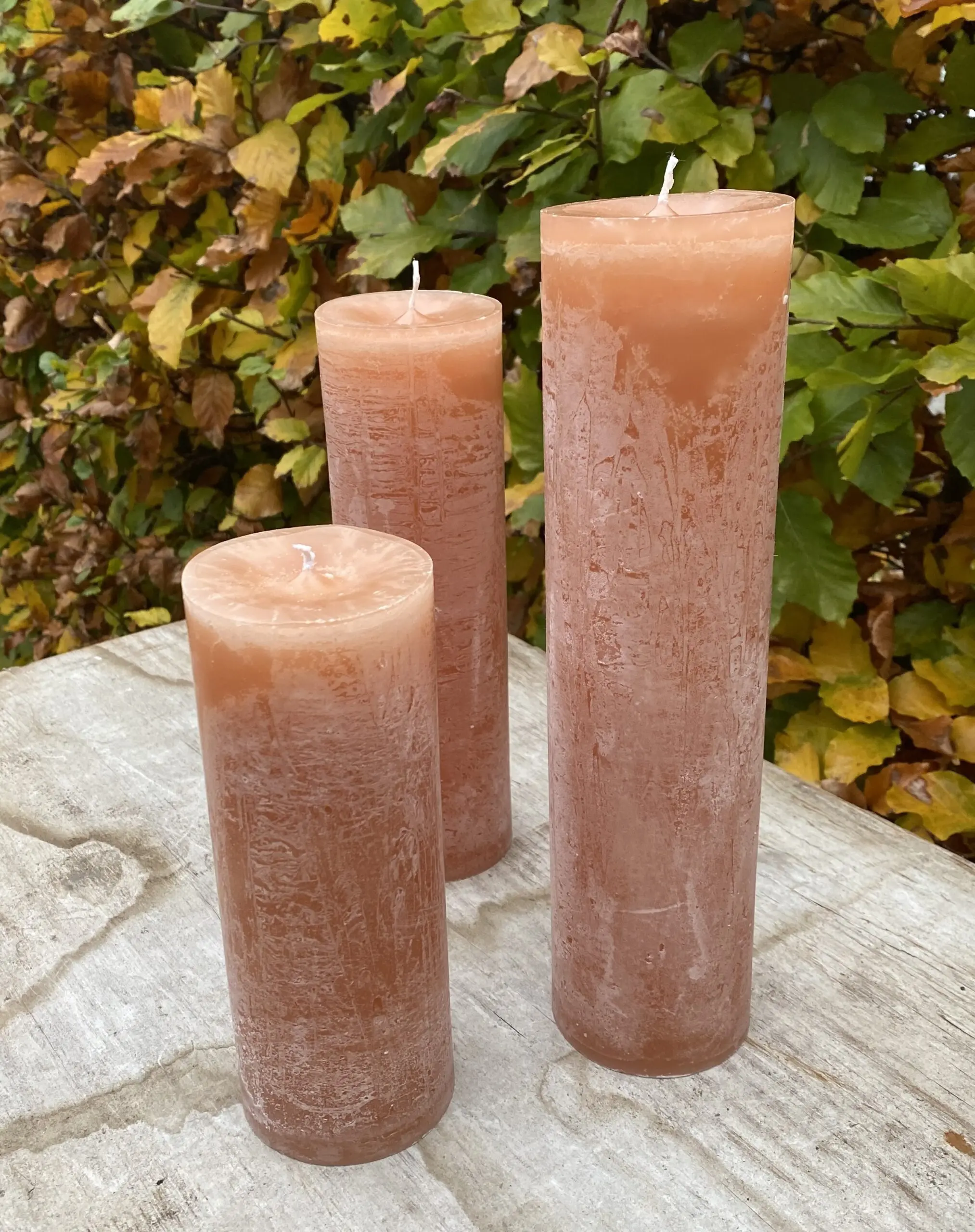 Krulkaars, Bika Kaarsen, set van 3, Karamel - Afbeelding 2