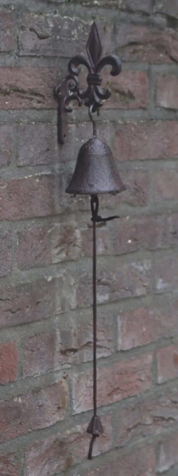 Deurbel Franse Lelie, Gietijzer DB179 - Afbeelding 3