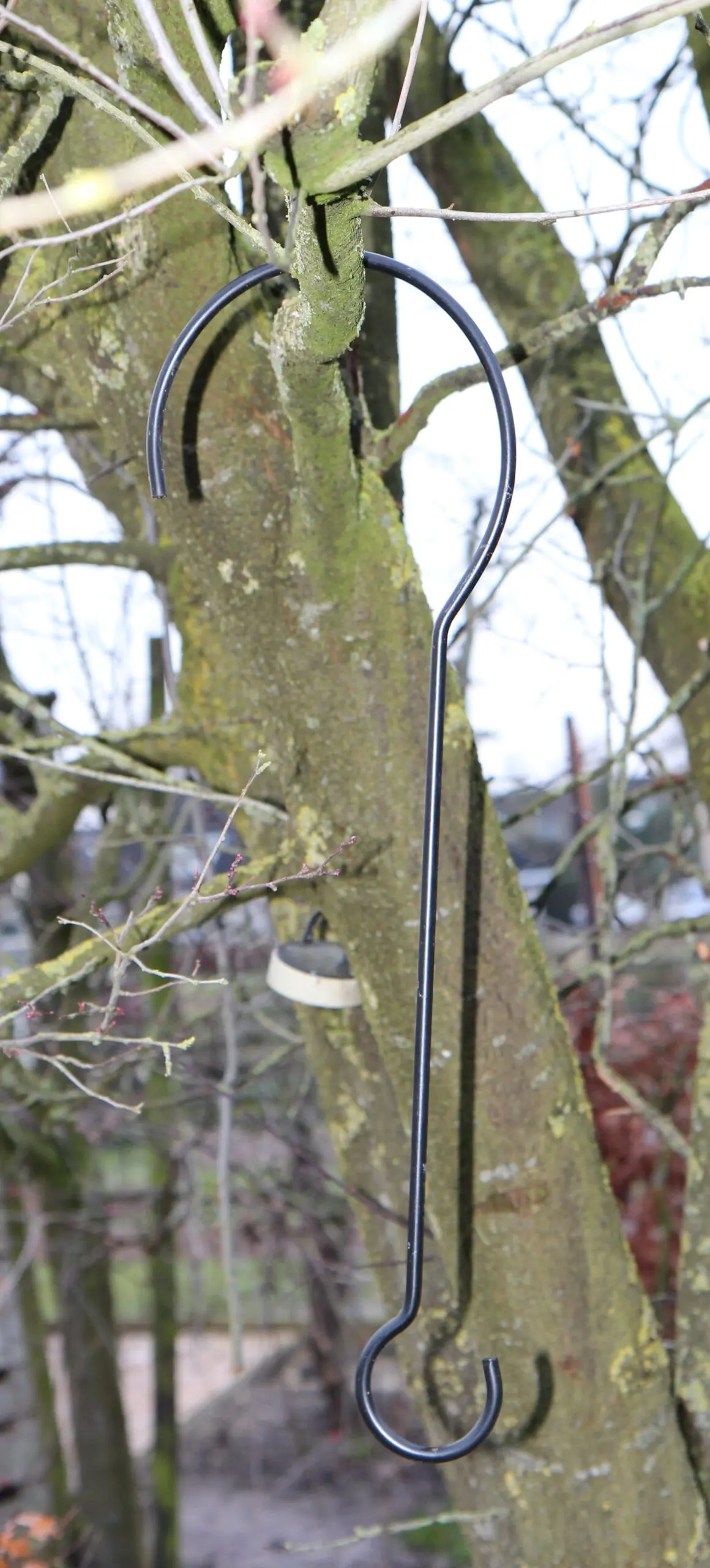 Haakhanger dubbel haak, zwart, staal, L BPH100 - Afbeelding 3