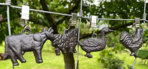 Tafelkleedgewichtjes boerderijdieren, gietijzer TK2579