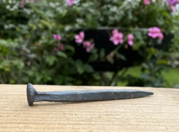 Spijker, nagel, hand gesmeed, grijs/ antraciet GT135 - Afbeelding 4