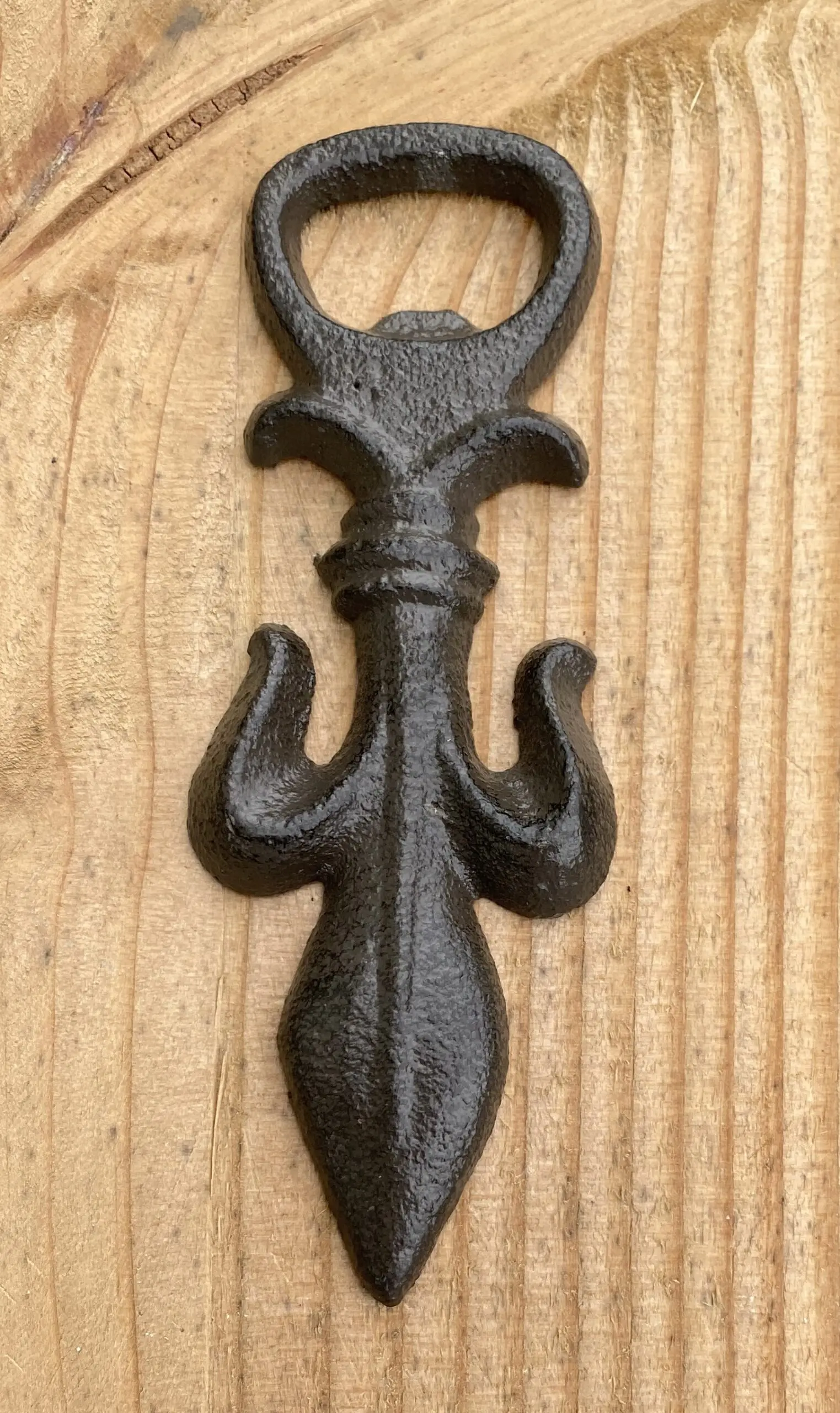 Flesopener, opener Franse Lelie, Gietijzer FG552 - Afbeelding 4