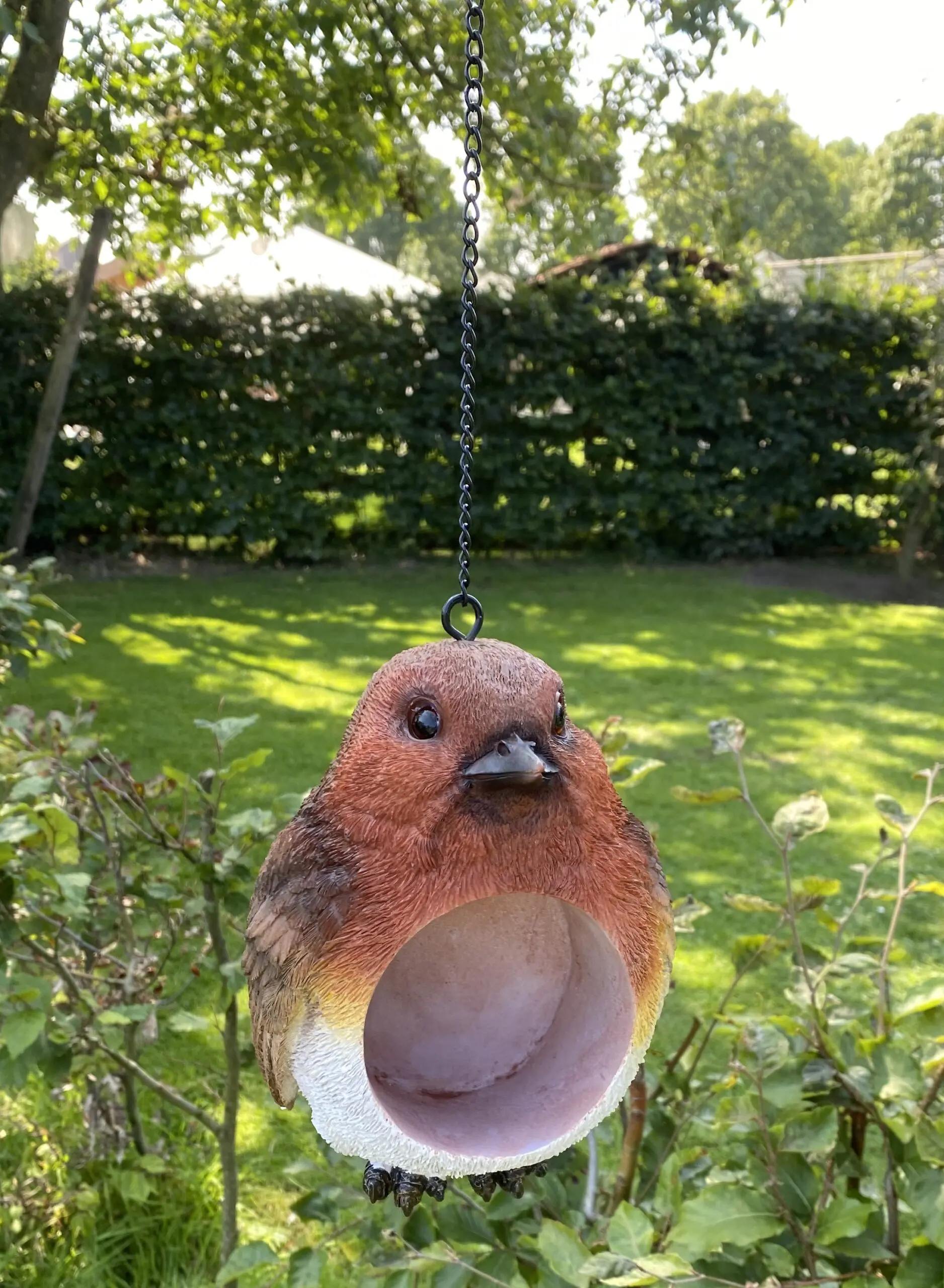 Pindakaaspothouder Vogel, wit/bruin/oranje - Afbeelding 3