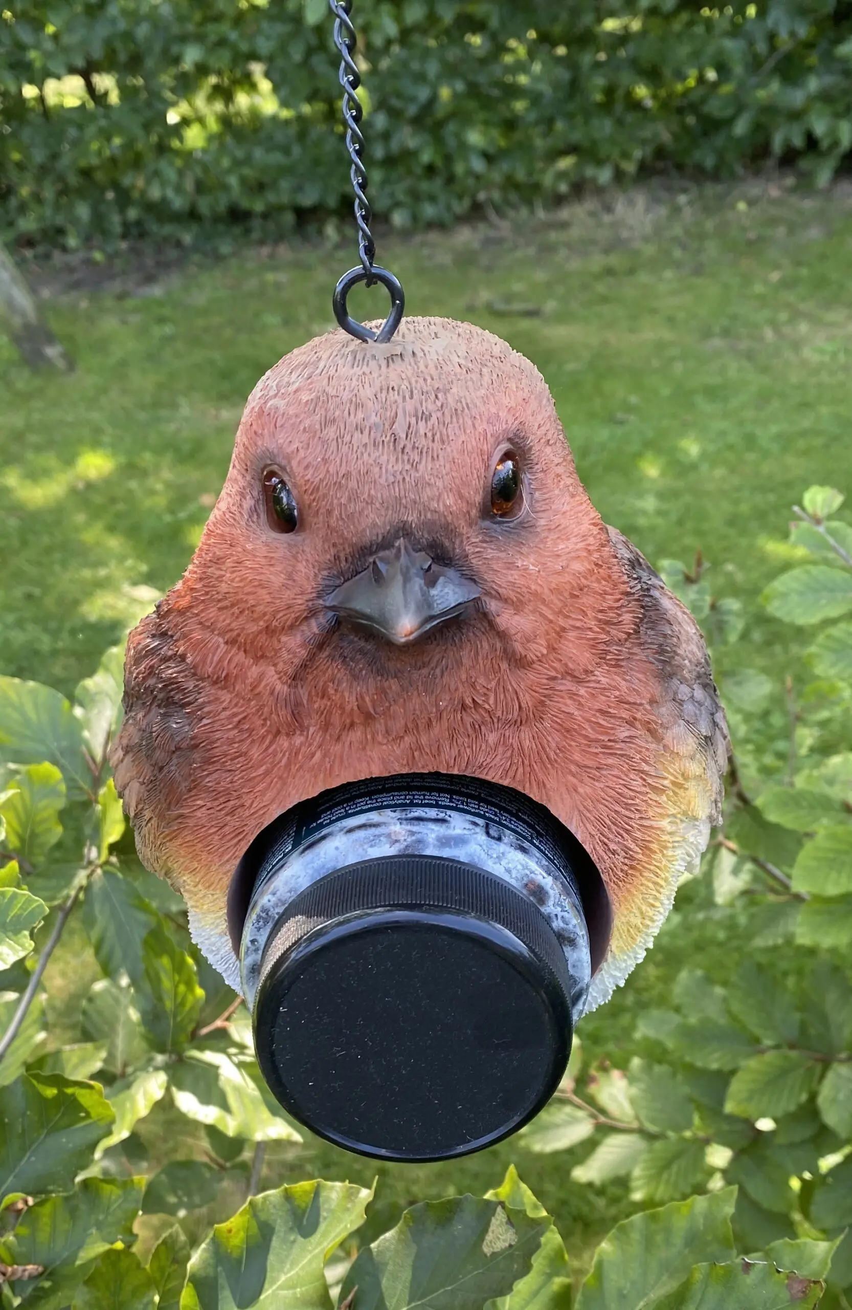 Pindakaaspothouder Vogel, wit/bruin/oranje - Afbeelding 4