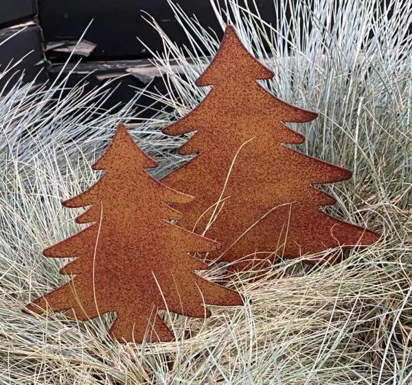 Tuinsteker kerstboom,  roestig metaal SB205 - Afbeelding 4
