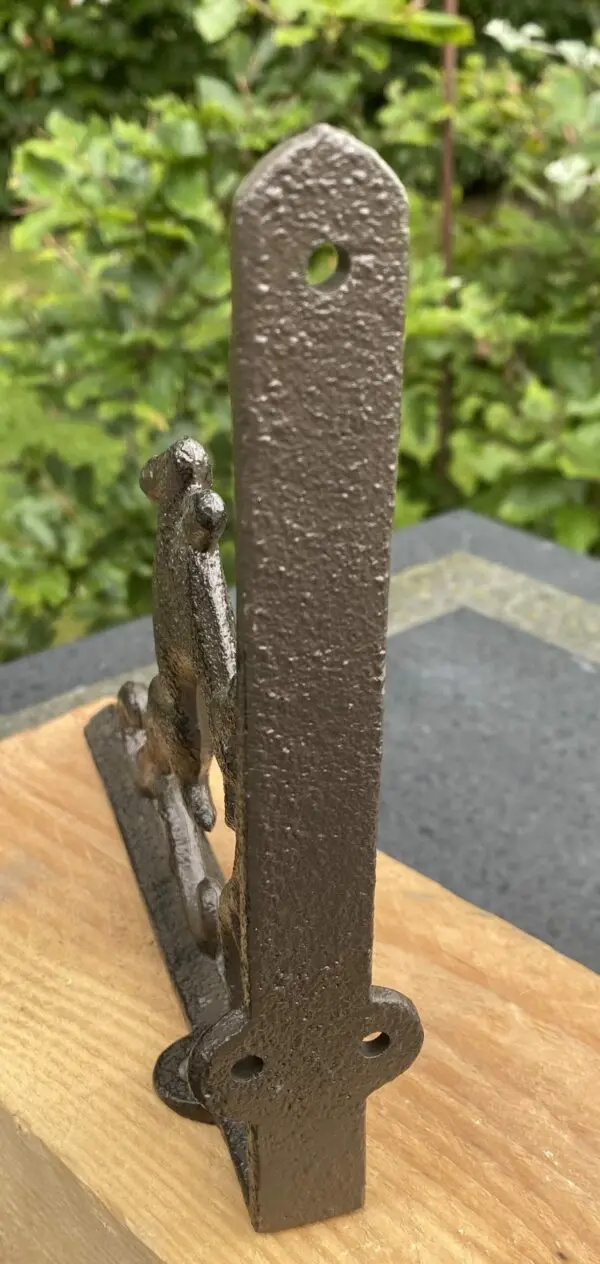 Plankdrager, wandhaak hert, 17,5 cm.  gietijzer PD202 - Afbeelding 4