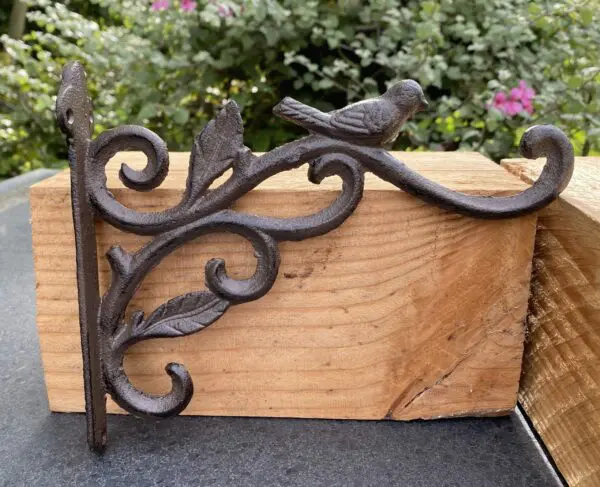 Wandhaak vogel 22cm. gietijzer    WG109 - Afbeelding 3