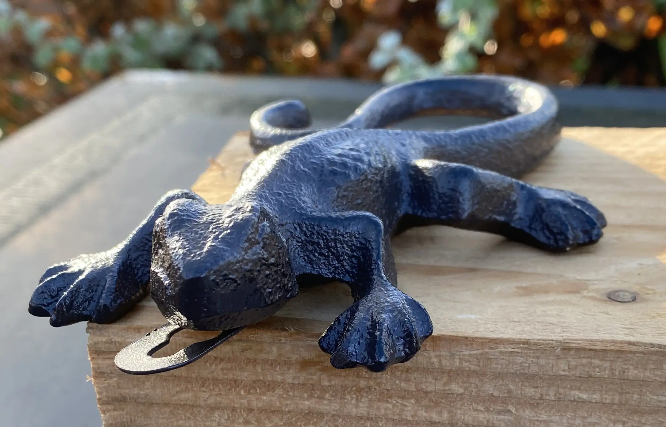 Hagedis, salamander, gietijzer, muurhanger HG321 - Afbeelding 4