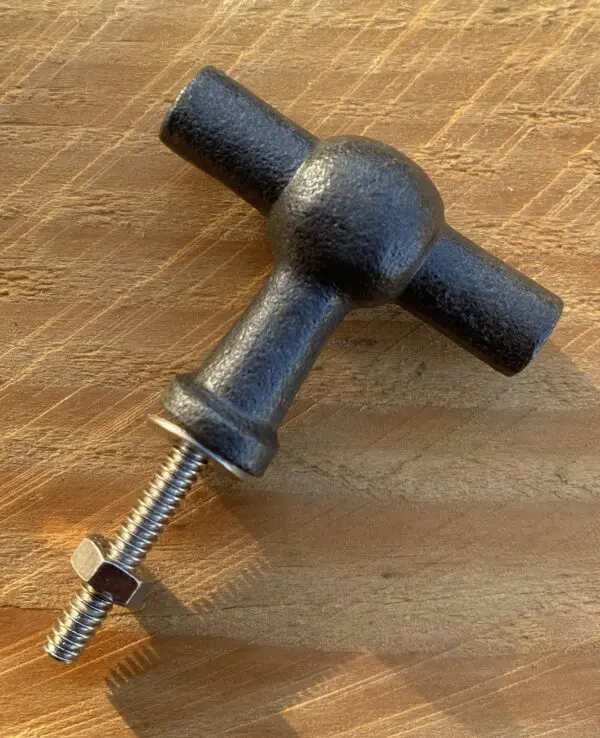 Handgreep, Knop, Antraciet, Gietijzer,