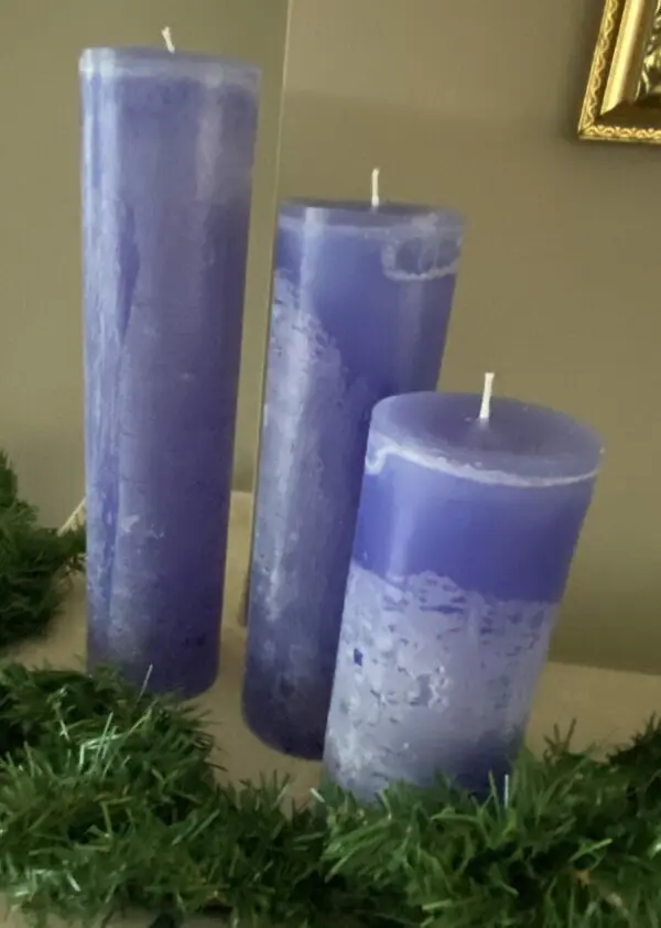 Krulkaars, Bika Kaarsen, set van 3, Jeans/ Blauw 333140 - Afbeelding 2
