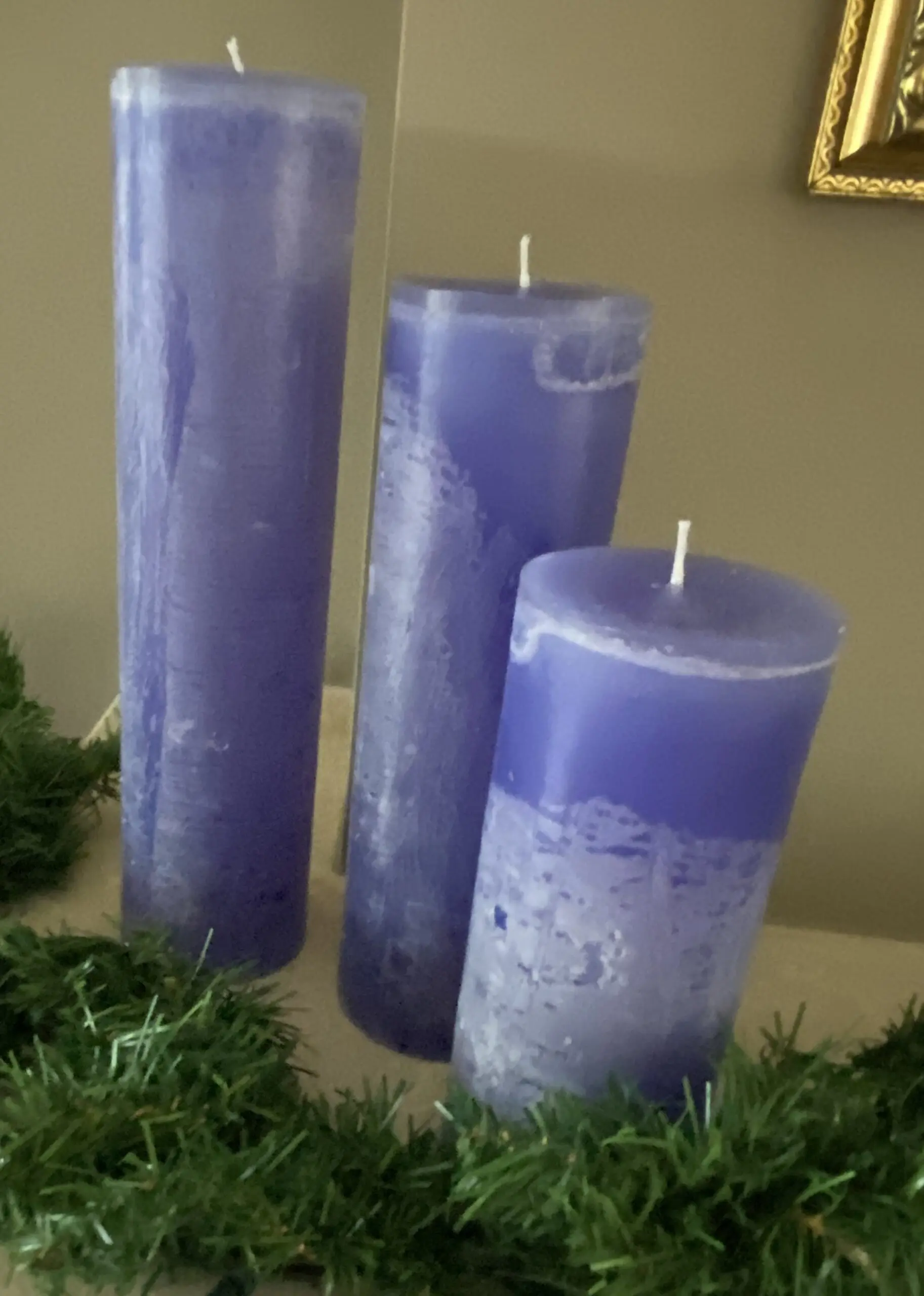 Krulkaars, Bika Kaarsen, set van 3, Jeans/ Blauw 333140 - Afbeelding 2