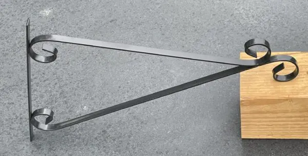 Wandhaak 48,1cm, zwart, metaal BPH122 - Afbeelding 6