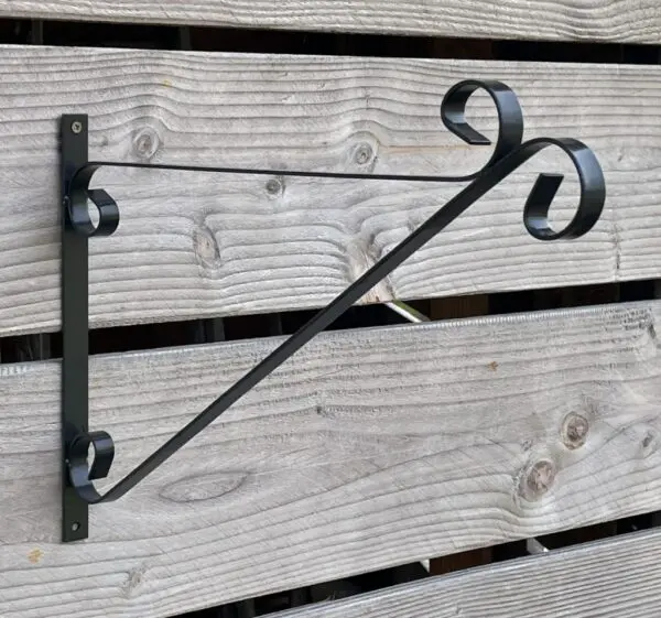 Wandhaak 48,1cm, zwart, metaal BPH122 - Afbeelding 7