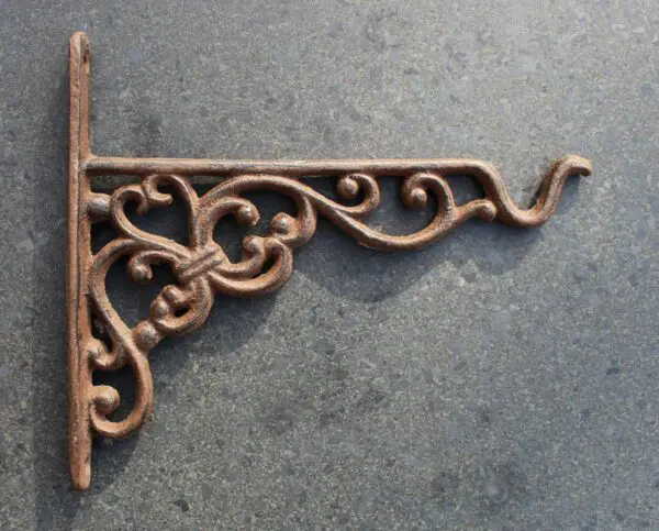 Wandhaak 20 cm, gietijzer, klein      BPH28 - Afbeelding 3