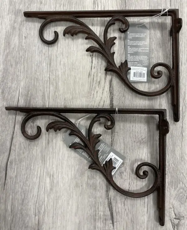 Plankdrager, wandhaak 25 cm. gietijzer CB29-3 - Afbeelding 5