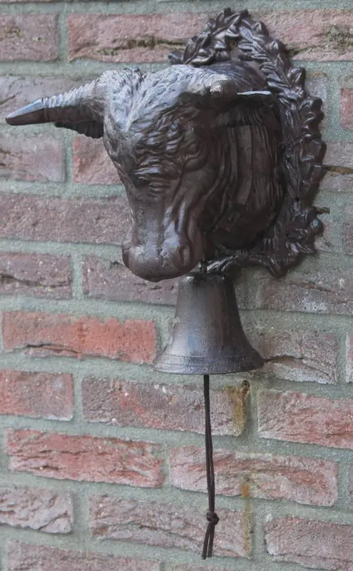 Deurbel Koeienkop Groot/Zwaar, Gietijzer DB300 - Afbeelding 4