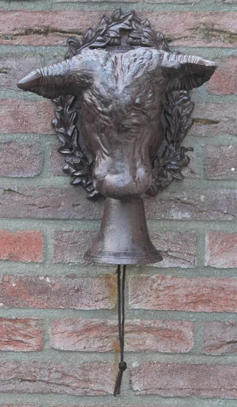 Deurbel Koeienkop Groot/Zwaar, Gietijzer DB300 - Afbeelding 5