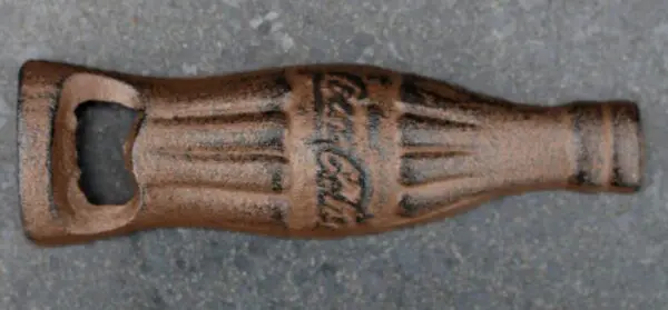 Flesopener Coca Cola Fles, Gietijzer FG585 - Afbeelding 2