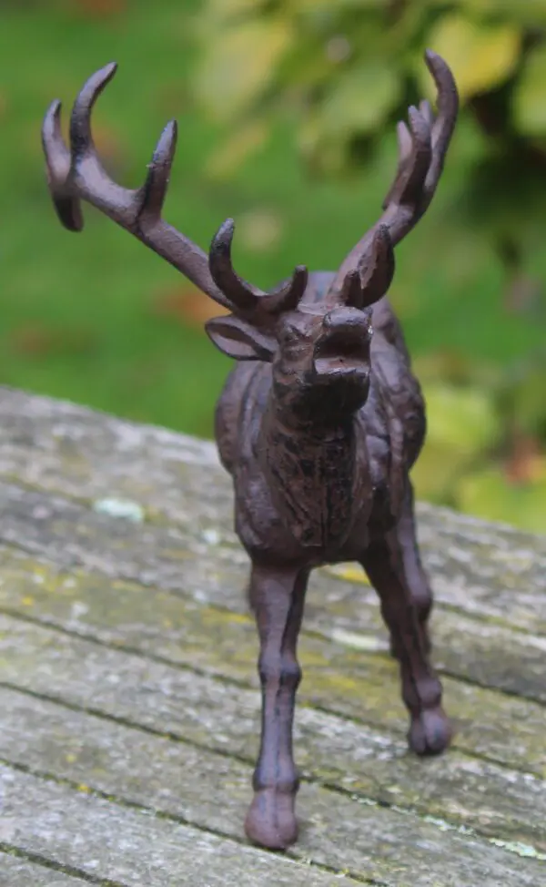 Hert, eland met gewei, gietijzer   HG417 - Afbeelding 3
