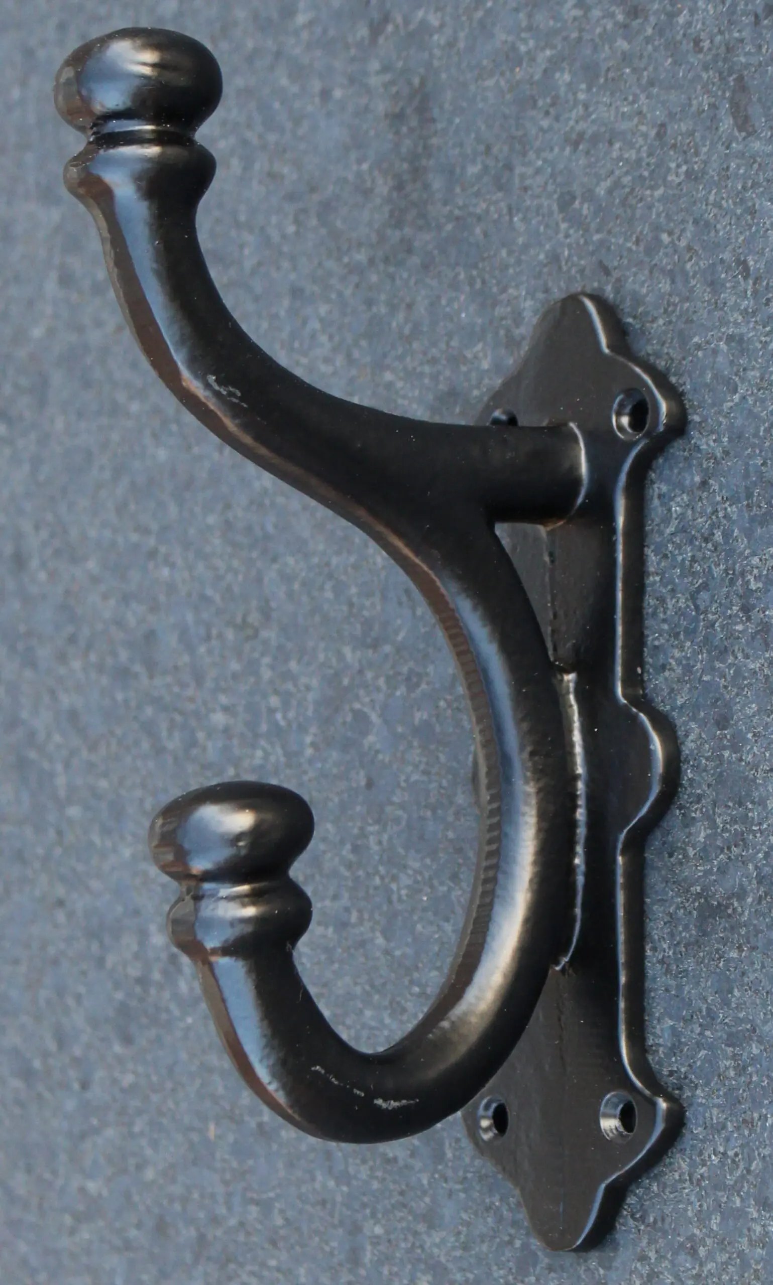 Kapstokhaak degelijk, groot en dik, gietijzer, zwart KH110 - Afbeelding 5
