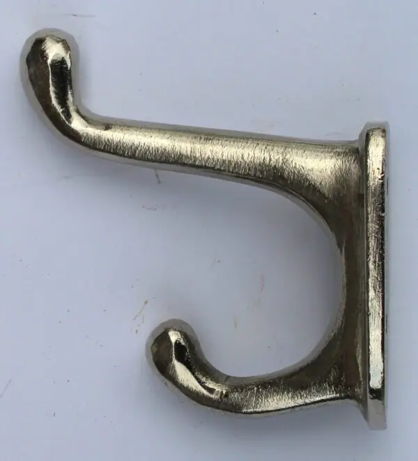 Kapstokhaak schild, zilver, gietijzer  KH332 - Afbeelding 4