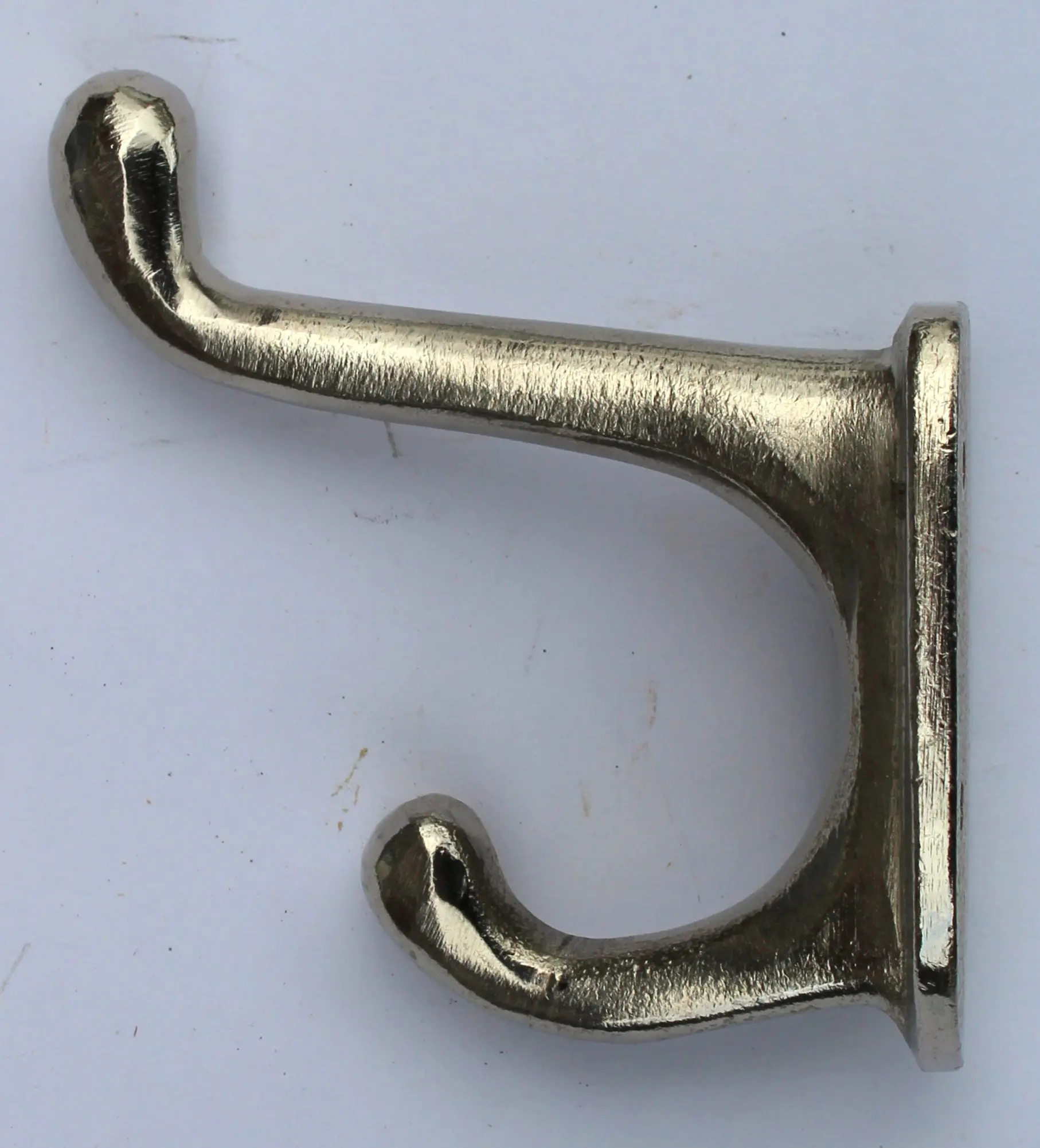 Kapstokhaak schild, zilver, gietijzer  KH332 - Afbeelding 4