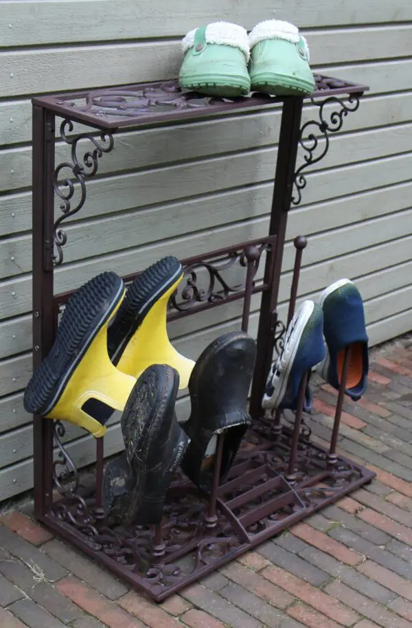 Laarzenrek met schoenschraper, Large, gietijzer LH44 - Afbeelding 7