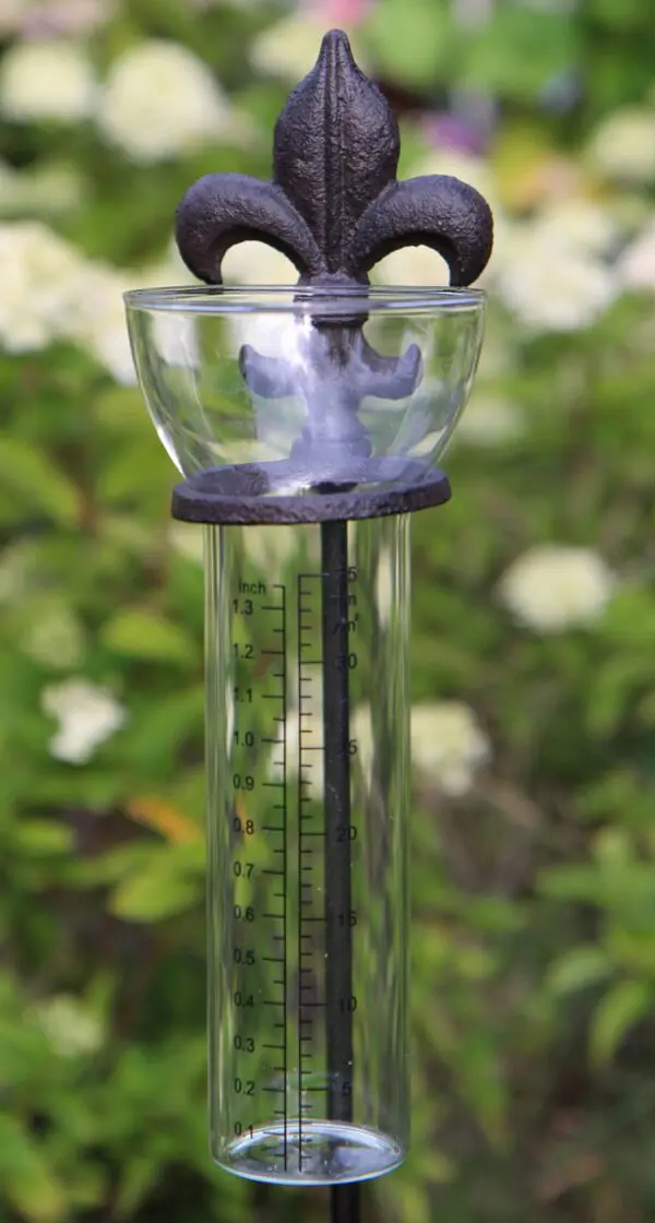 Regenmeter Franse lelie, gietijzer RM151 - Afbeelding 4