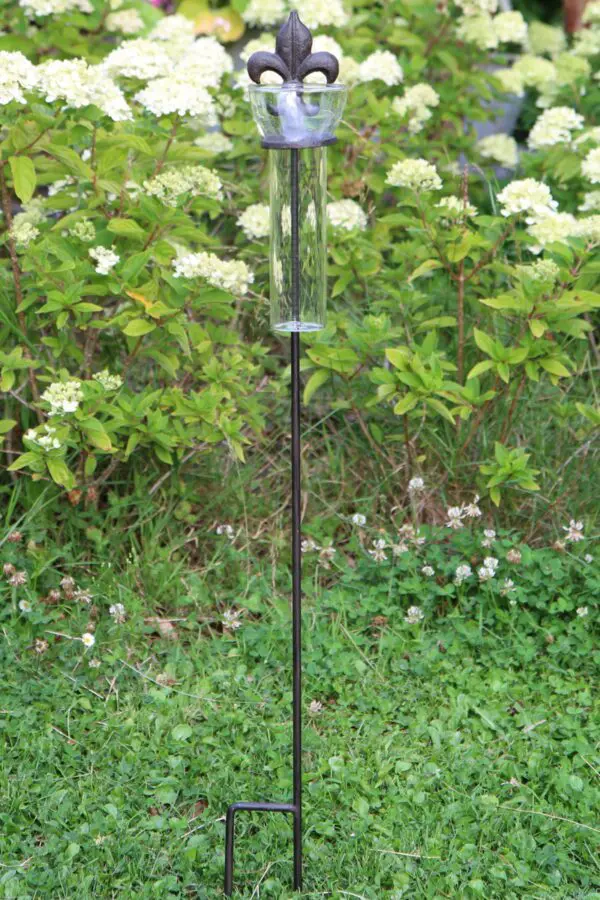 Regenmeter Franse lelie, gietijzer RM151 - Afbeelding 7