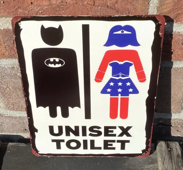 Tekstbord: "unisex toilet" TB540 - Afbeelding 2