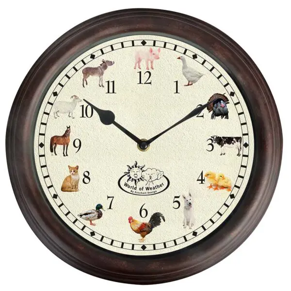 Klok met geluiden van boerderijdieren, rond TF013