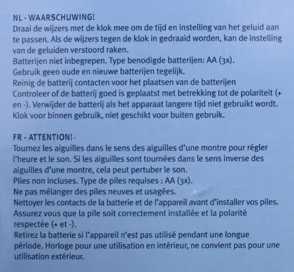 Klok met geluiden van boerderijdieren, rond TF013 - Afbeelding 4