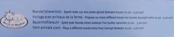 Klok met geluiden van boerderijdieren, rond TF013 - Afbeelding 6