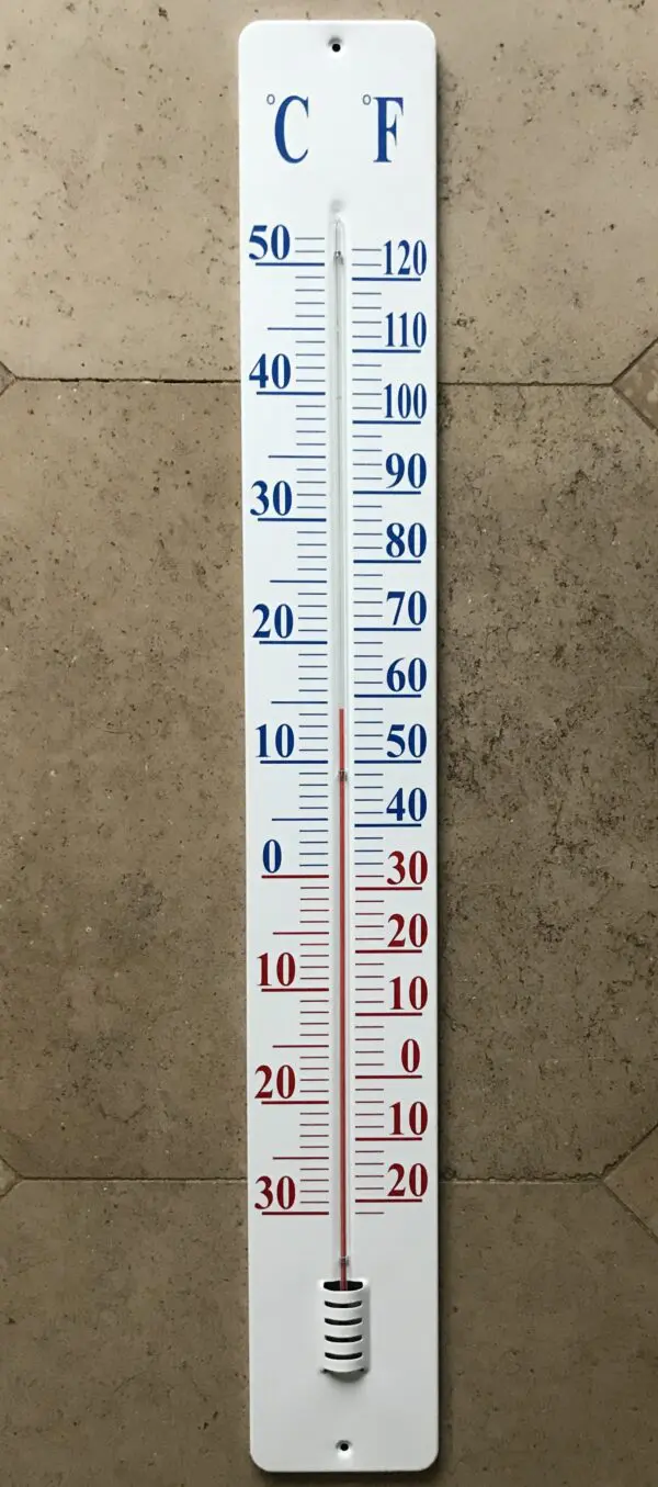 Thermometer op wandplaat 90 cm. TH9 - Afbeelding 6