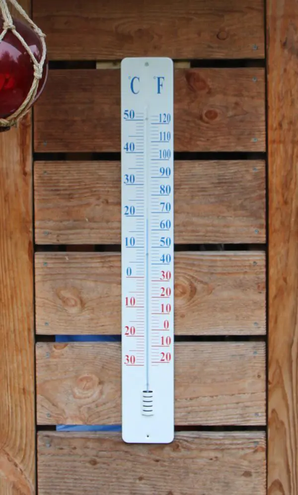 Thermometer op wandplaat 90 cm. TH9 - Afbeelding 5