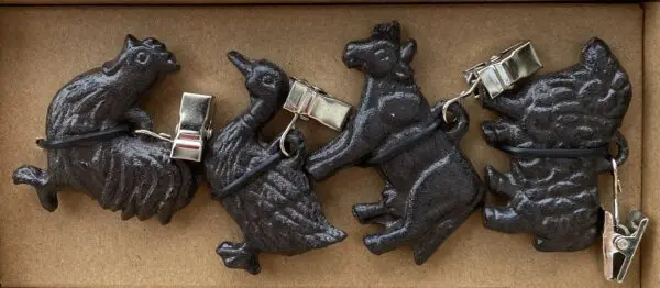 Tafelkleedgewichtjes boerderijdieren, gietijzer TK2579 - Afbeelding 7