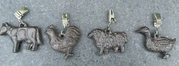 Tafelkleedgewichtjes boerderijdieren, gietijzer TK2579 - Afbeelding 6