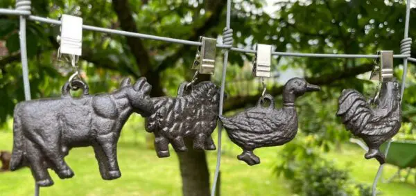 Tafelkleedgewichtjes boerderijdieren, gietijzer TK2579 - Afbeelding 5