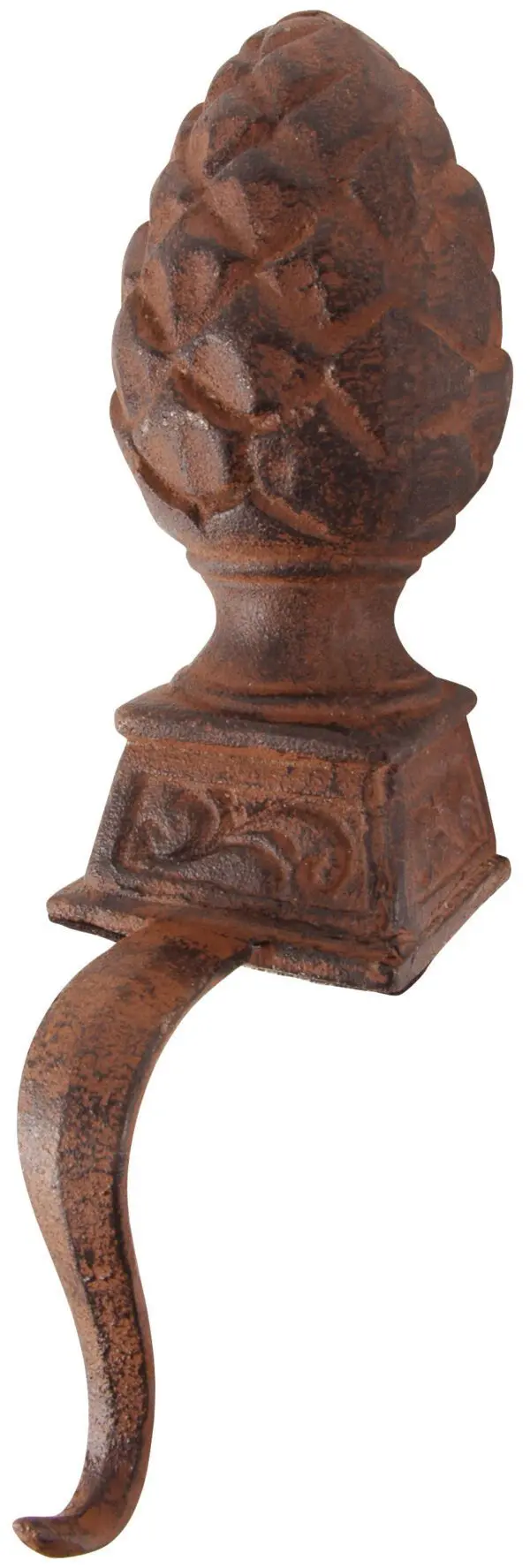 Stocking hanger dennenappel met haak, kasthaak, gietijzer XM44 - Afbeelding 9
