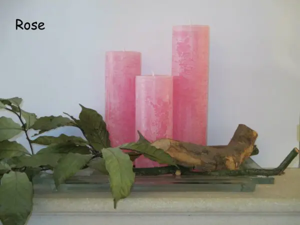 Krulkaarsen, Bika Kaarsen, set van 3, zuurstok roze 333108 - Afbeelding 2
