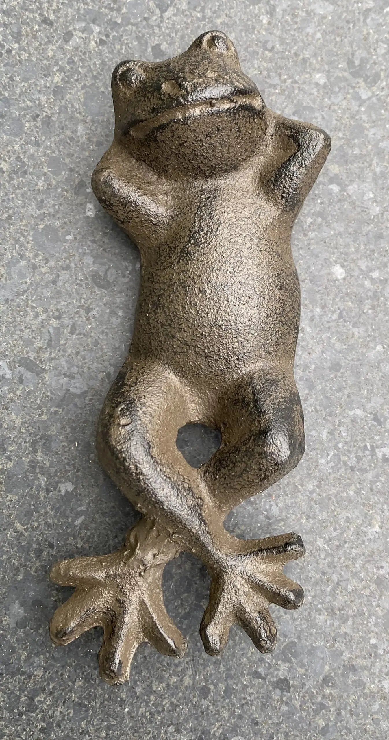 Kikker, Luierend, Gietijzer, Middel KG344 - Afbeelding 4