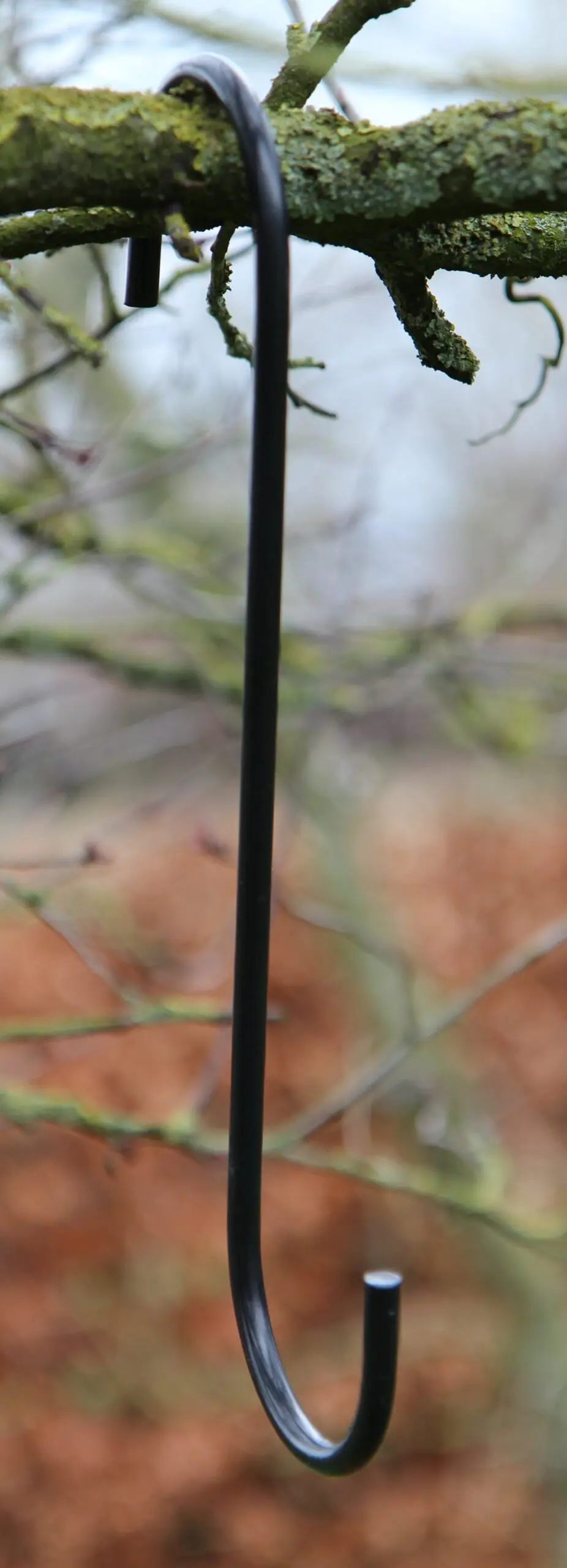 S-haak, metaal, 29 cm. zwart BPH137