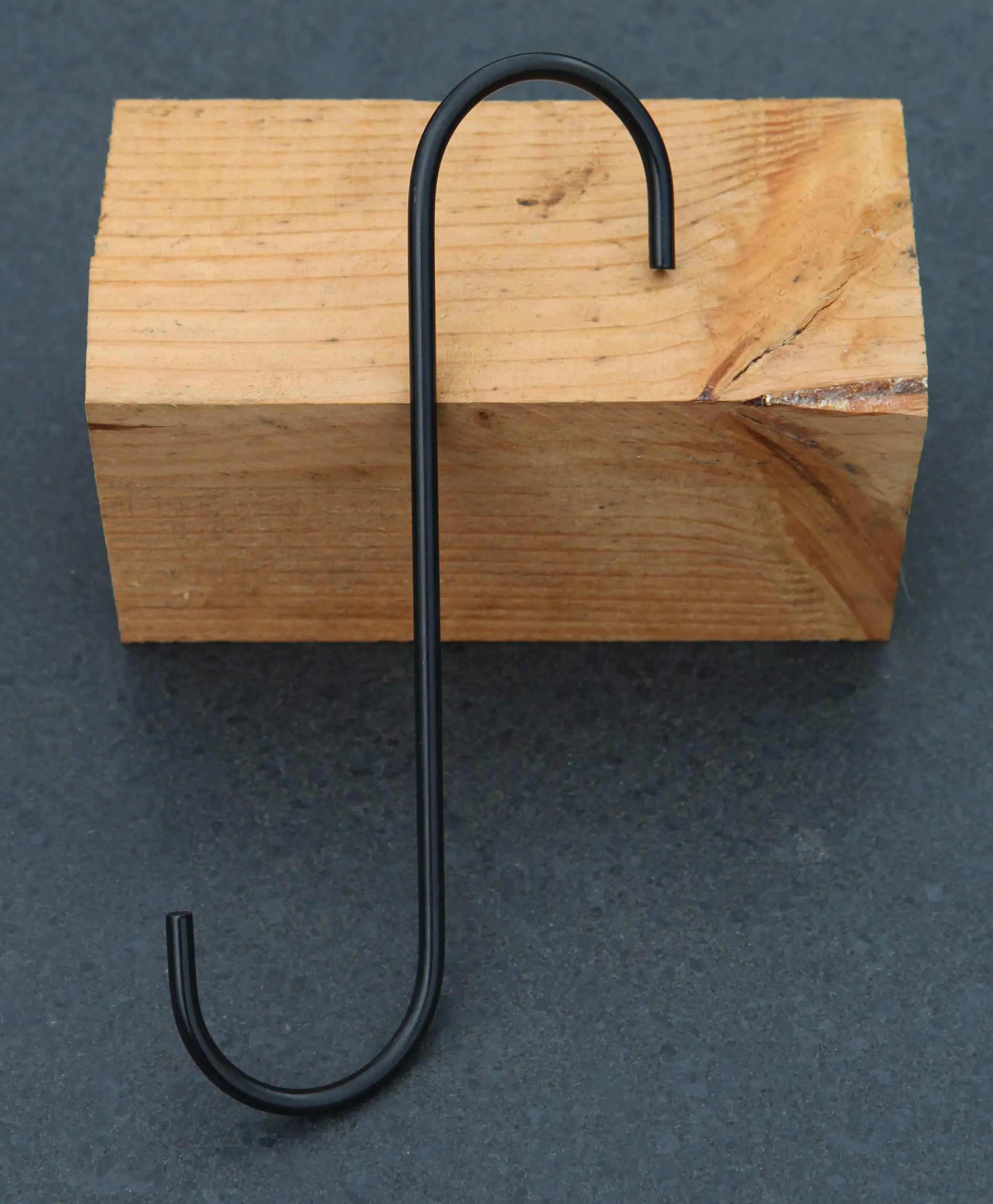 S-haak, metaal, 29 cm. zwart BPH137 - Afbeelding 3